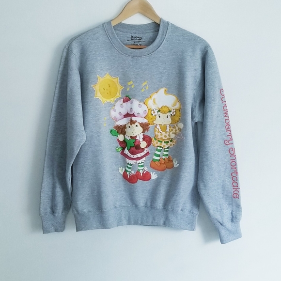 NEW Strawberry Shortcake Sweatshirt Strawberry Shortcake Lemon Meringue Print S - Picture 5 of 9